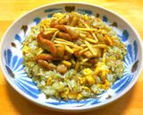 肉絲炒飯◎お手軽食材と唐揚げ粉で簡単作り方6写真