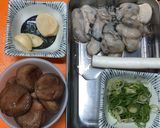 牡蠣と生椎茸の香味豆板醤炒め♪作り方1写真