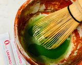 アーモンドミルクの　抹茶•ラテ♪作り方3写真