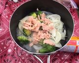 山で作れる甘酒クリームパスタ作り方2写真