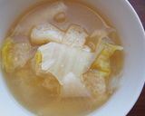 白菜と大根のお味噌汁♪作り方5写真