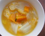 南瓜・白菜の味噌汁♪作り方4写真