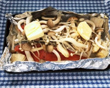 塩鮭とキノコのトースター焼き作り方3写真