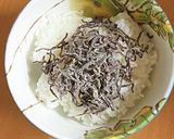 塩昆布とかつお節のお茶漬け作り方1写真