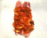 ニラとキムチとセロリのレンジで3色肉巻き作り方3写真