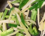 大根の皮とピーマンで弁当のおかず作り方4写真