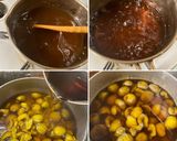 自宅で採れた栗で 甘露煮を作りました。作り方5写真