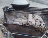 一人鍋用スープで土鍋御飯（炭火）作り方7写真