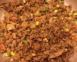 ひき肉の温玉のっけ丼作り方4写真