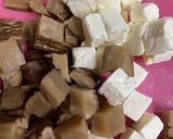 簡単！いぶりがっこクリームチーズ作り方2写真