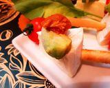 日本食材とカマンベールのグリッシーニ串!作り方2写真