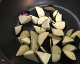 ナス+サンマ缶炒め作り方1写真