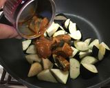 ナス+サンマ缶炒め作り方2写真
