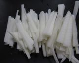 生ハム大根とふのりおぼろとろろ昆布黒豆巻作り方3写真