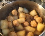 旨い旨い！冬瓜と肉団子の煮物作り方3写真