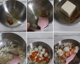 柿とカブのオリーブオイル白和え♡作り方3写真