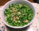レンジで超簡単❗豆苗のツナ醤油和え☺⛄☕作り方7写真