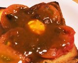 とまとカレートーストの卵黄のせ作り方3写真