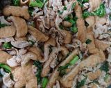 春菊と豚バラの混ぜご飯作り方5写真