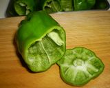 ピラフ詰めピーマンのトマト煮作り方1写真