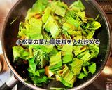 小松菜と厚揚・豚肉の炒めもの作り方5写真