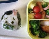 鬼滅の刃・ねずこ風おにぎり作り方4写真