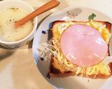 チーズ目玉焼きトースト作り方5写真