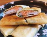 生バジル☆蓮根☆明太子春巻き(調味料ナシ作り方4写真
