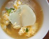 かぶと、ふわふわ卵のスープ♪作り方5写真