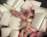 豚角切り肉と大根の甘辛煮作り方4写真