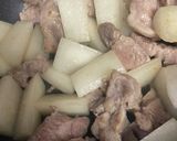 豚角切り肉と大根の甘辛煮作り方5写真