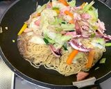 海鮮焼きそば　アワビオイスター味作り方13写真