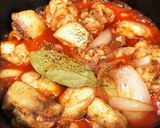 鶏肉とれんこんのトマト煮込み作り方10写真