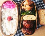 お弁当★ホタテハンバーグ弁当★作り置き作り方3写真