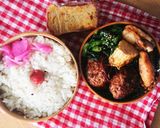 お弁当★ホタテハンバーグ弁当★作り置き作り方4写真