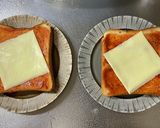 ウインナーエッグピザトースト作り方3写真