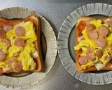 ウインナーエッグピザトースト作り方5写真