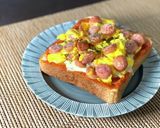 ウインナーエッグピザトースト作り方6写真