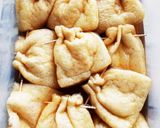 男飯☆レンジで簡単『餅巾着』作り方4写真