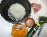 かぼちゃ粥♪簡単炊飯器で作り方1写真