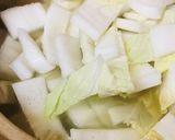鍋の素＆鶏肉と白菜の豆乳プラス餅うどん鍋作り方1写真