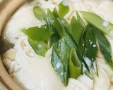 鍋の素＆鶏肉と白菜の豆乳プラス餅うどん鍋作り方4写真