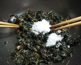 エゴマの葉の甘辛佃煮・保存食作り方7写真