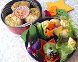 ハロウィン おにぎり弁当★作り方10写真