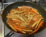 オーガニックの牛蒡で食感のあるきんぴら作り方10写真