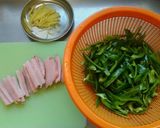 ピーマンとスライスハムの簡単な青椒肉絲作り方1写真