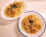 KALDIのスープで海老ゴロゴロ♪パスタ作り方14写真