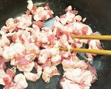 ワンポット 酸っぱいバラ肉と豆腐の炒め物作り方2写真