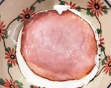 お弁当にレンジで簡単!ハムエッグ作り方5写真