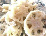 ハロウィンディナー豚肉かぼちゃ蓮根炒め作り方4写真